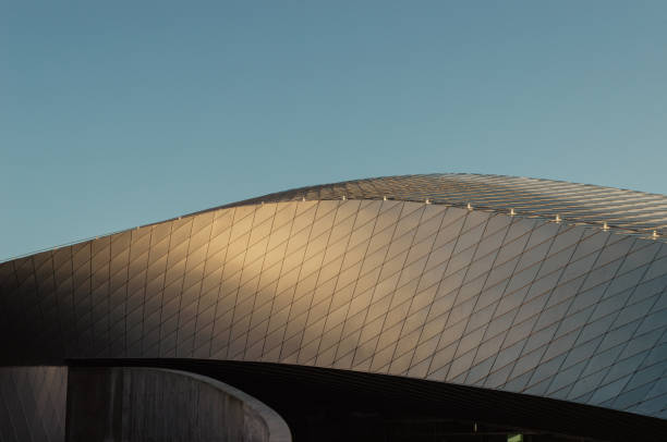 istock curved building design with metal panels 2199014086