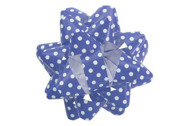 Blue ribbon sitting over blue and white checkered background. Horizontal composition with  copy space. Beer Fest concept.