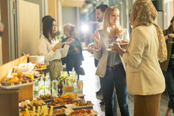 istock Diverse businesspeople during break on seminar 2199035058