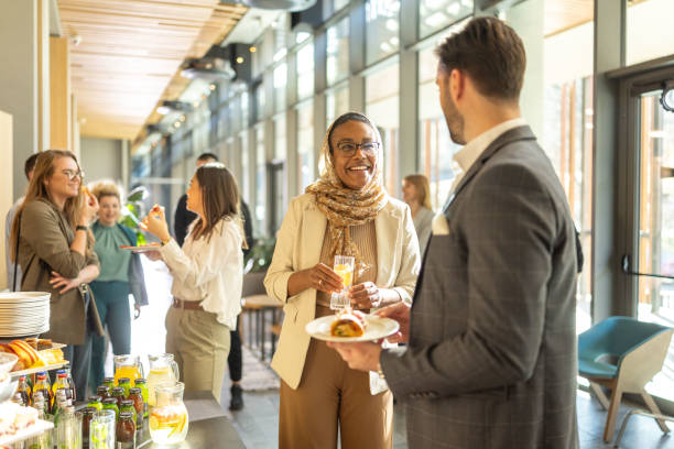 istock Diverse businesspeople during break on seminar 2199035632