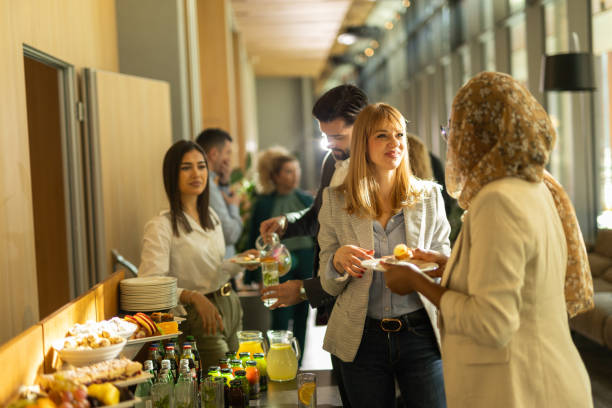 istock Diverse businesspeople during break on seminar 2199035843