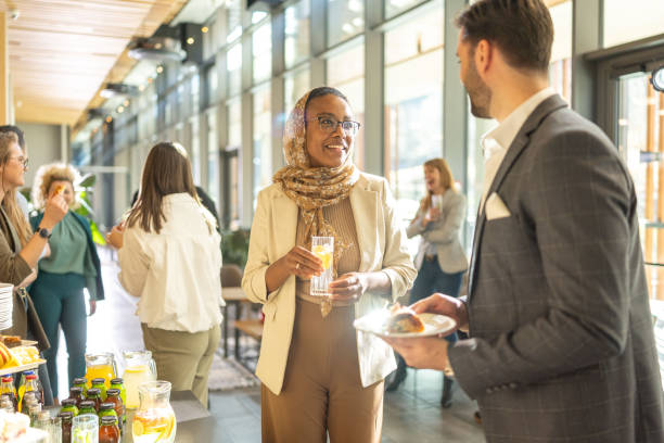 istock Diverse businesspeople during break on seminar 2199036223