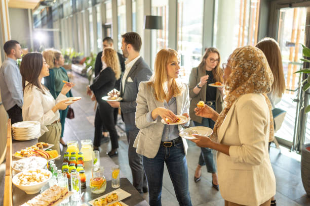 istock Diverse businesspeople during break on seminar 2199037163