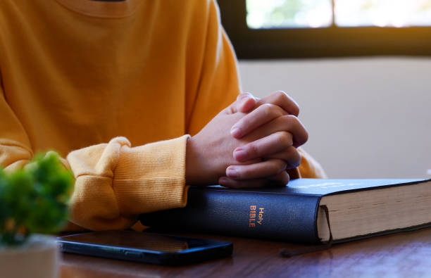 istock Christian life crisis prayer to god. 2199038583