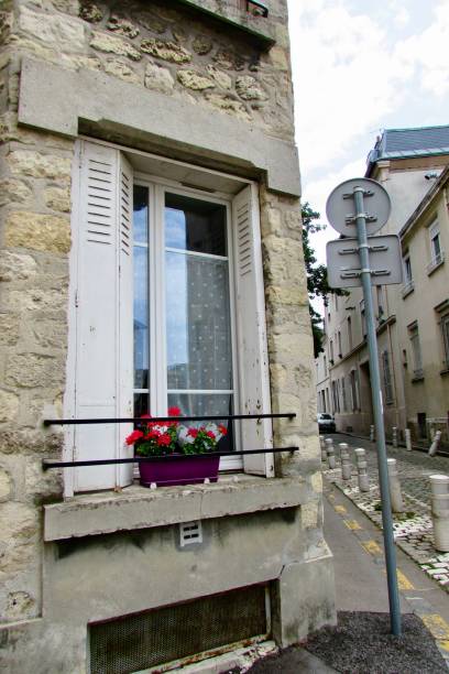 istock Windowsill with flowers in Epernay, France 2199040262