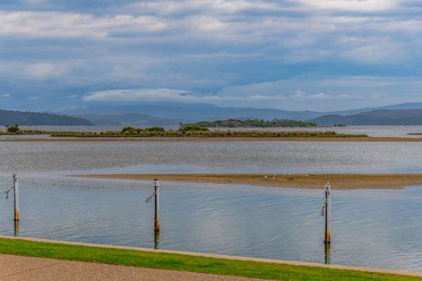 Wallagaraugh River and waterfront at Mallacoota, Gippsland, Victoria, Australia.