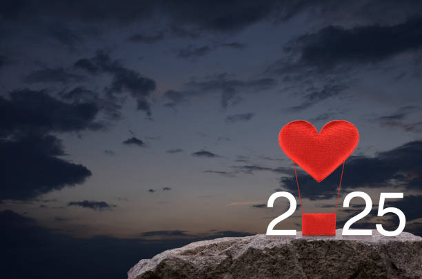 istock Happy new year and Valentines day 2025 concept 2199042506