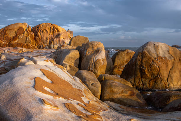 istock Beautiful rocks formation at Ke Ga lighthouse area in Vietnam. 2199045005
