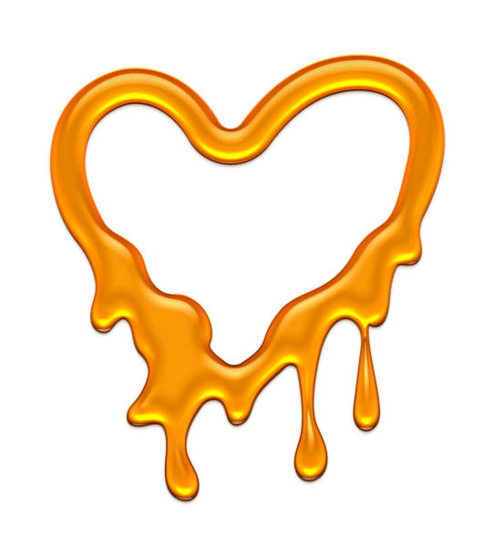 istock dripping honey heart shape, melting honey, honey splash shape, droplet honey bee, sweet liquid 2199048145
