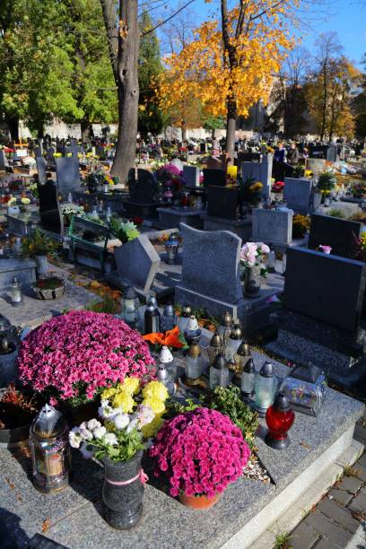istock All Saints Day cemetery flowers in Poland 2199049308