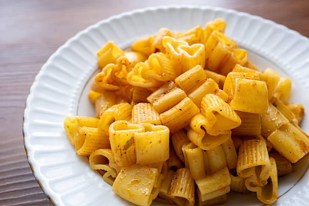 istock A heart-shaped plate of pasta in close-up 2199055063