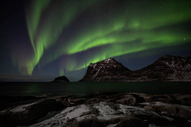 istock Northern Norway - Spectacular Northern Lights Over Arctic Mountains 2199060935
