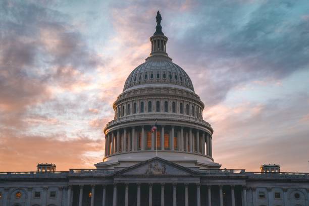 United States Capitol Sunset Washington DC