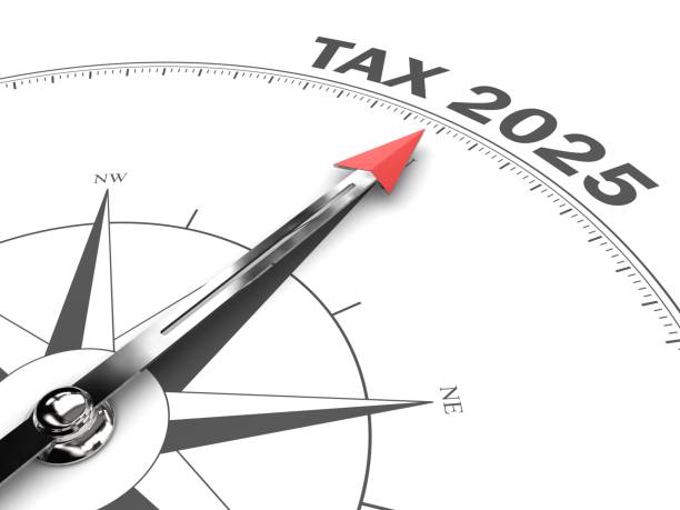 istock Tax time 2025 compass business target goal direction 2199066712