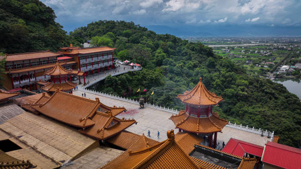istock Sanching Temple in Taiwan features stunning views and traditional architecture 2199071297