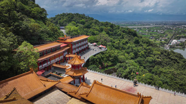 istock Sanching Temple in Taiwan features traditional architecture amid lush mountains 2199071298