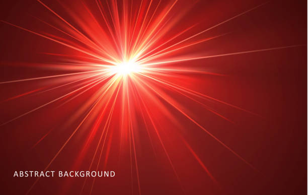 istock Crystal star. Crystal ray light, sun shines rainbow red yellow and blue color. Optical fire light effect. Vector lens glare leakage glare reflection effect. sunlight sparkle shine. Sunbeam 2199076813