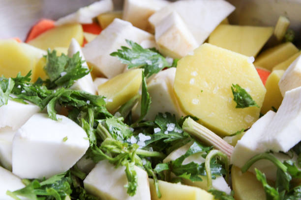 Sliced vegetables fresh