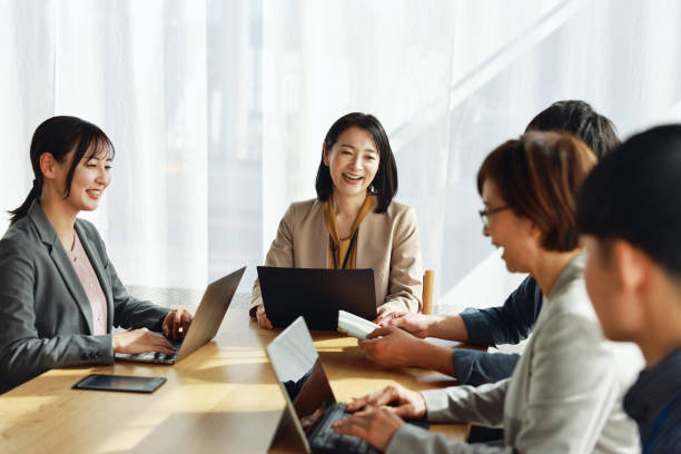 Asian Business People Having A Meeting