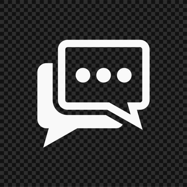 stockillustraties, clipart, cartoons en iconen met speech bubble icons - online messaging