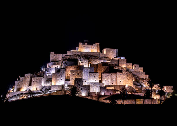 Dhi Ain Archaeological Village in Al-Mokhwah, Kingdom of Saudi Arabia
