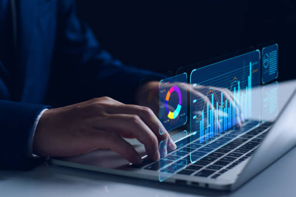 istock KPI key performance indicator business technology concept. Business executives use business news metrics to measure success against planned targets, Improving business process efficiency. 2199091102