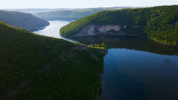 istock bay hills view from above mountains river 2199098362