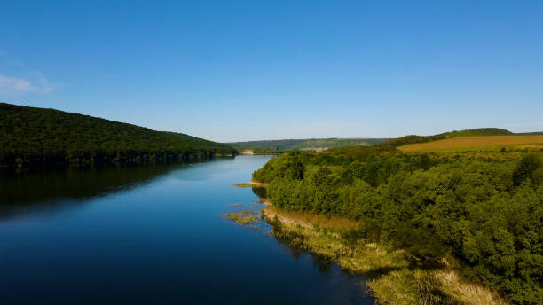 istock bay hills view from above mountains river 2199099011