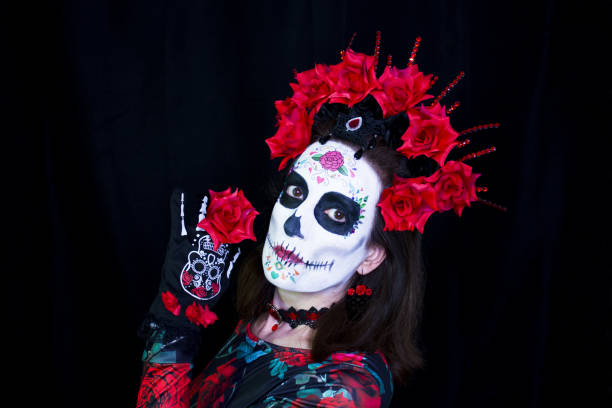 istock Woman dressed as Mexican Catrina 2199100623