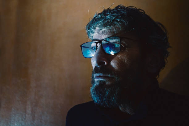 istock Portrait of a middle-aged man with glasses 2199103184