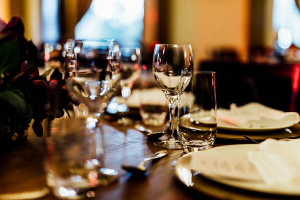 istock luxury restaurant and luxuryy tabel settings. elegant light and ENERGY. Wealth and luxury. 2199104991