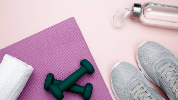 istock Athletes equipment set, healthy lifestyle 2199108200