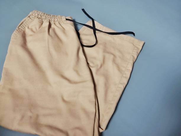 istock Brown Cropped pants photo 2199108257
