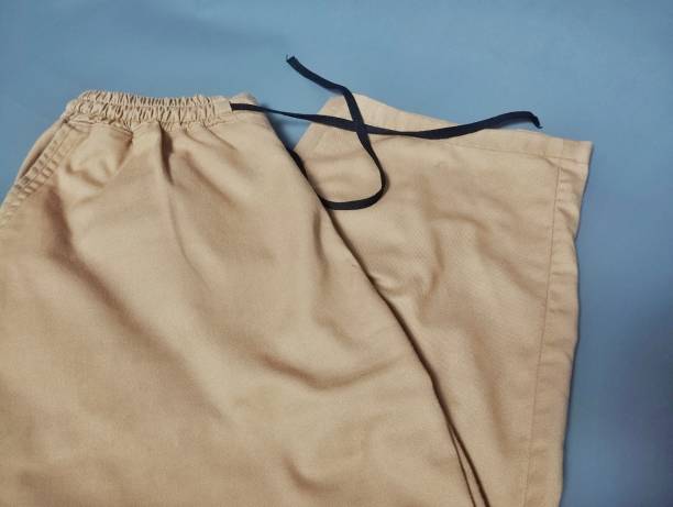istock Brown Cropped pants photo 2199108278