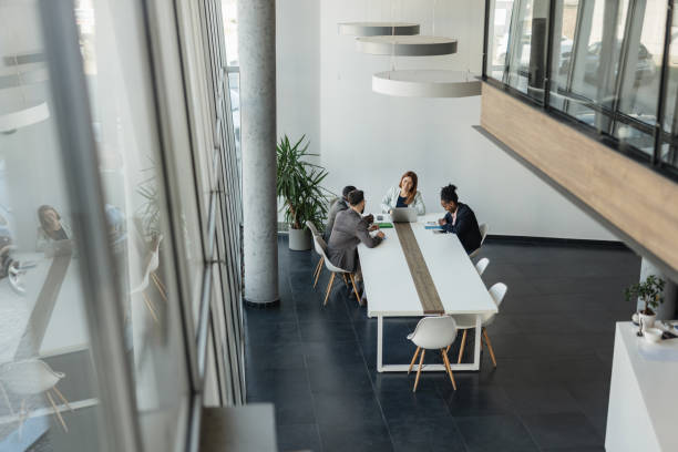 istock Modern Business Meeting in Contemporary Office Space 2199108785