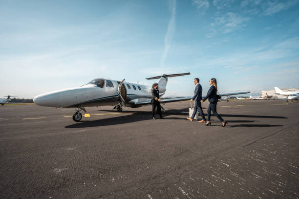 istock Asian Executives and Pilot at Private Aircraft 2199112400