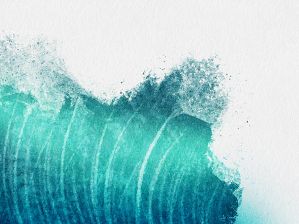 istock Gentle ocean waves curling near the shore during a bright sunny day capturing the tranquility of nature 2199114118