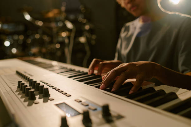 istock Unrecognizable Teenager Using Electric Piano 2199116096
