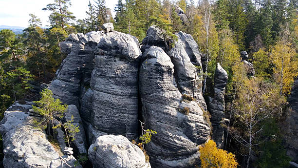 istock Adrspach rocks view from above Drone landscape Adrspach Czech Republic 2199116997