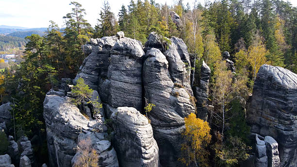 istock Adrspach rocks view from above Drone landscape Adrspach Czech Republic 2199117003