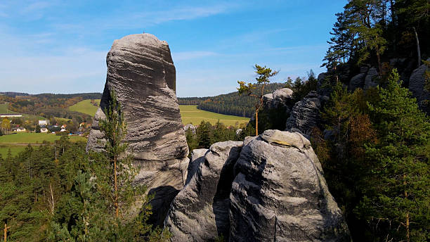 istock Adrspach rocks view from above Drone landscape Adrspach Czech Republic 2199117086