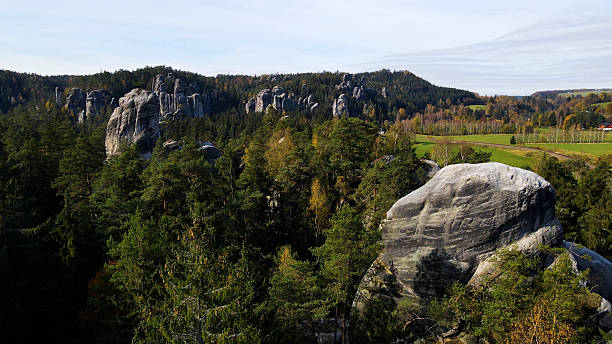 istock Adrspach rocks view from above Drone landscape Adrspach Czech Republic 2199117396