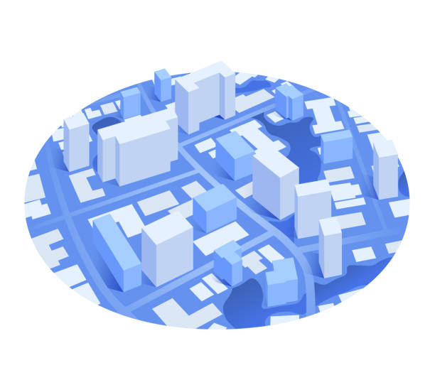 istock 3D isometric city map. Urban planning for development smart city. Detailed view of skyline with dense infrastructure and architecture. Vector illustration, isolated 2199119157