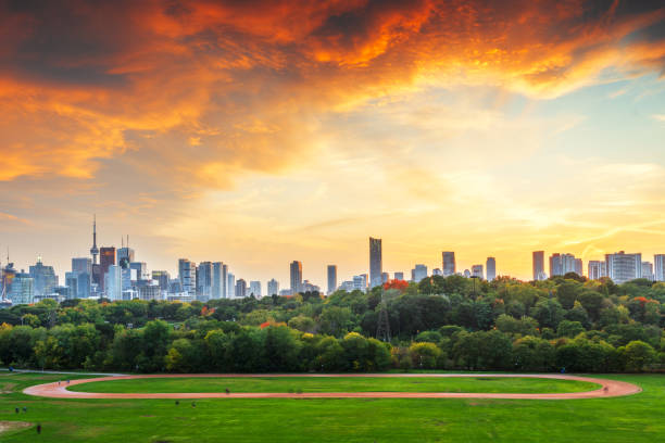 istock Toronto, Ontario, Canada Park at Dusk 2199129935