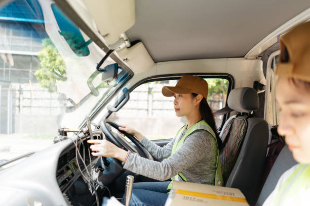 istock Asian delivery women at work 2199130256