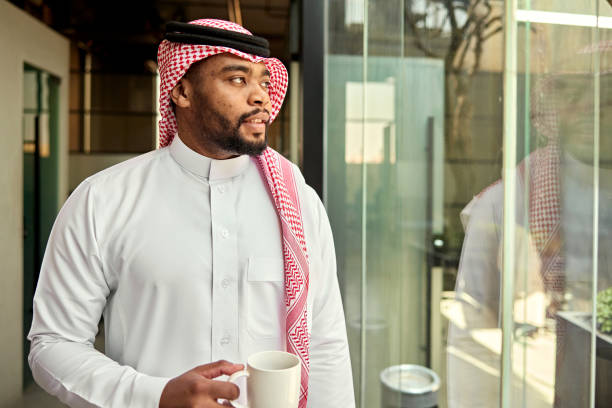 istock Contemplative Riyadh businessman on coffee break 2199133571
