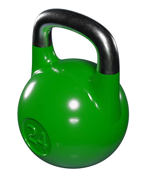 istock Olympic kettlebell, blank heavy cast iron powerlifting equipment 2199135427