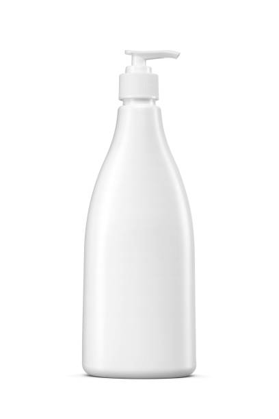 istock White liquid soap, cleanser, mousse, sanitizer, shampoo bottle without label isolated on white. 2199135561