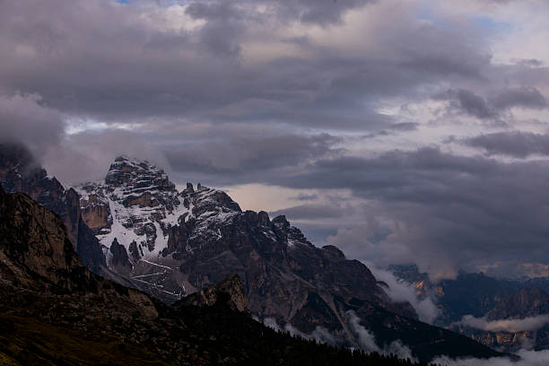 istock Sunset in Dolomites mountains, Alps, northern Italy 2199136294