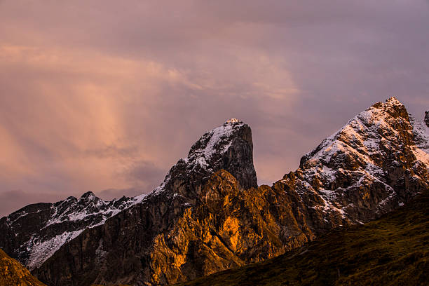 istock Sunset in Dolomites mountains, Alps, northern Italy 2199136324